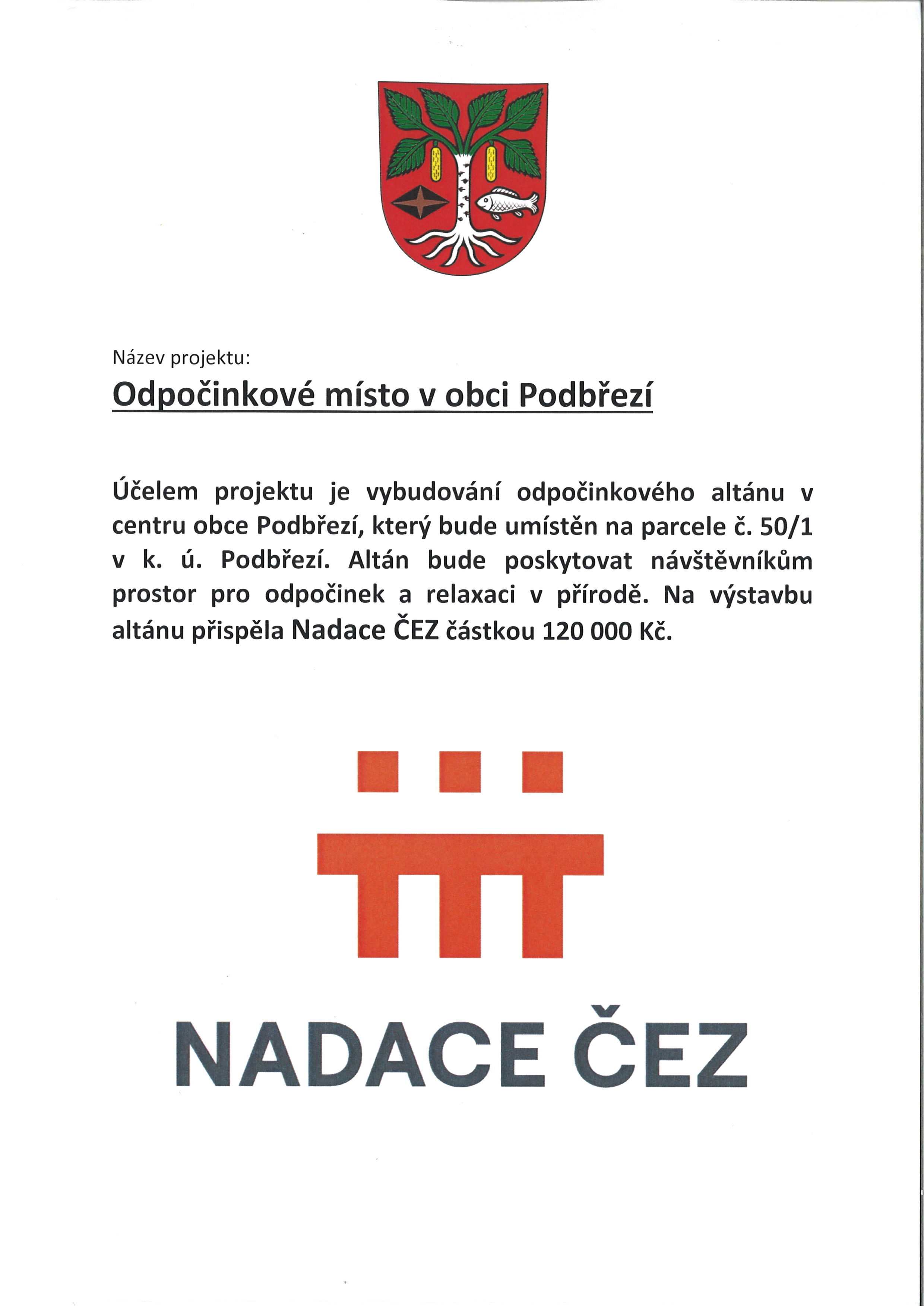 2025 Odpočinkové místo v obci Podbřezí